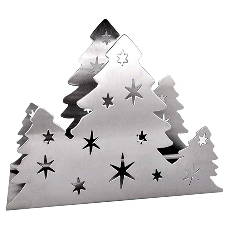 Treformet serviettholder bord serviettholder papirhåndklestativ metall stående serviettholder for kjøkken restaurant par: Default Title