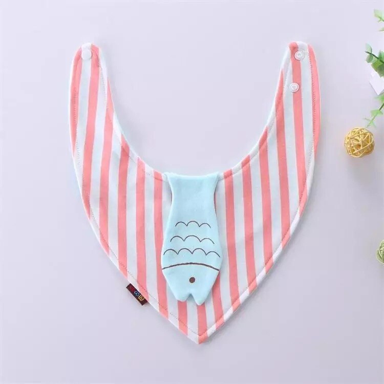 Reusable Washable Cotton Baby Bibs Burp Cloth Print Arrow Wave Triangle Bibs Cotton Adjustable Baby Meal Bib Infant Bibs: 3