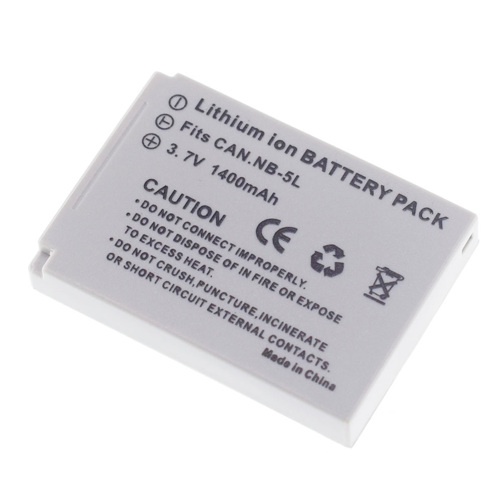 2 Pack NB-5L Battery For Canon PowerShot S100 SX200 SX210 IS SX230 HS: 1 Battery