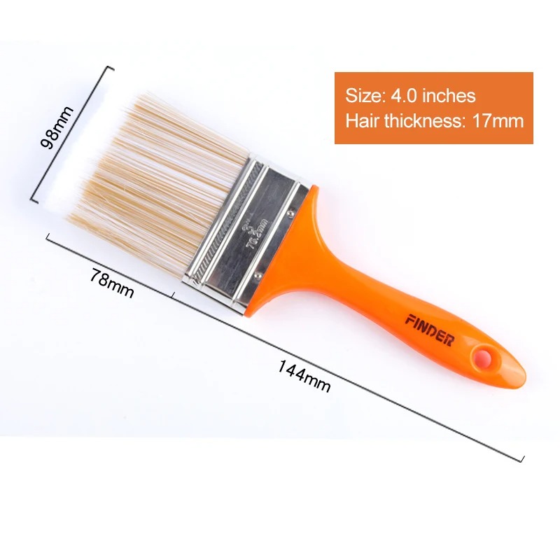 Cepillo de pintura de pared para mejorar el hogar, cerdas suaves para mascotas, cepillo de limpieza duradero, mango de ABS, herramientas de pintura al óleo para decoración del hogar