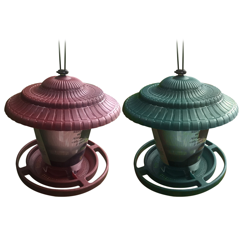 1 Pcs Transparent Bird Feeder Hanging Plastic Wild Bird Seeds Feed Dispenser Pet Bird Food Container Outdoor Indoor Pet Feeding