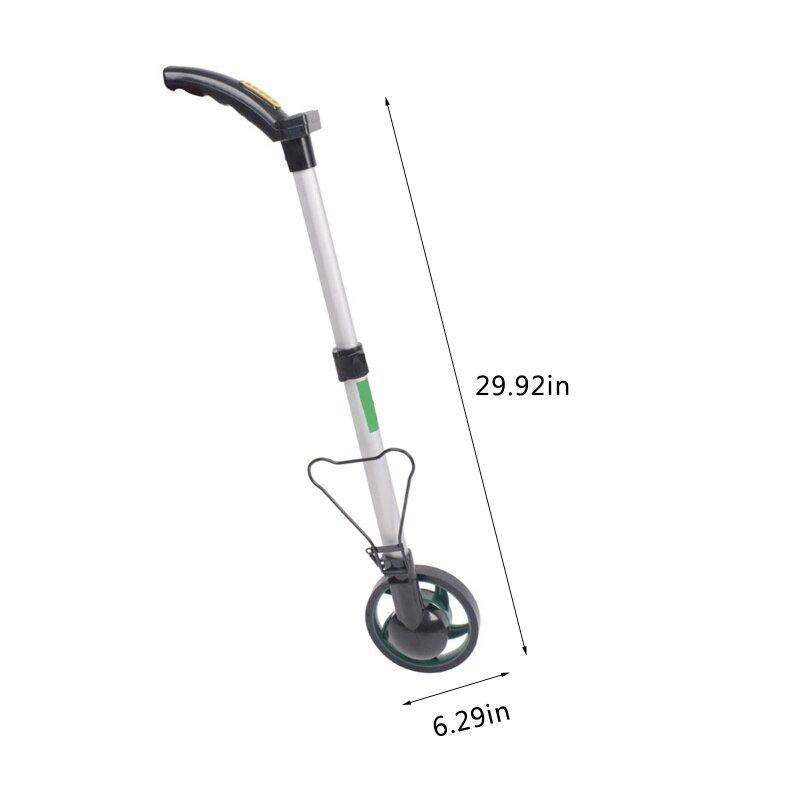 Digital Display Retractable Distance Measuring Wheel Rolling Ruler Black Long Distance Meter Measure Wheel Tape Measuring Tool