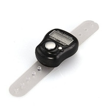 Mini Stitch Marker And Row Finger Counter LCD Electronic Digital Tally Counter Black