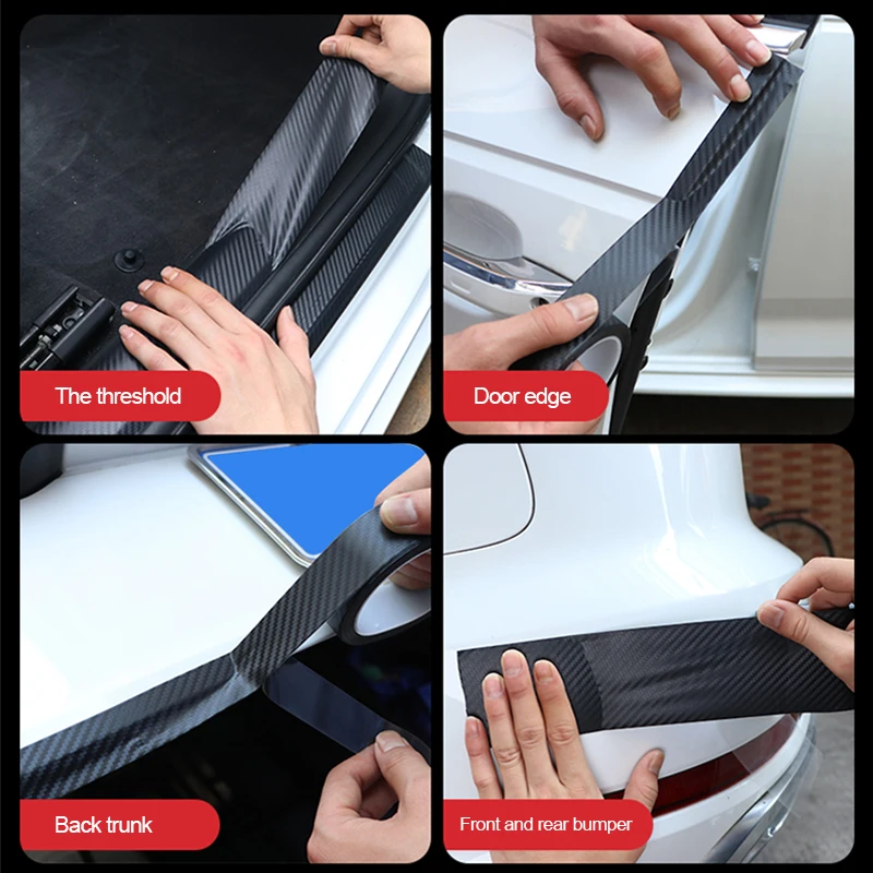 Fita adesiva de fibra de carbono para carro, fita de pano automotiva, à prova d'água, adesivo decorativo, seladores, hardware para casa