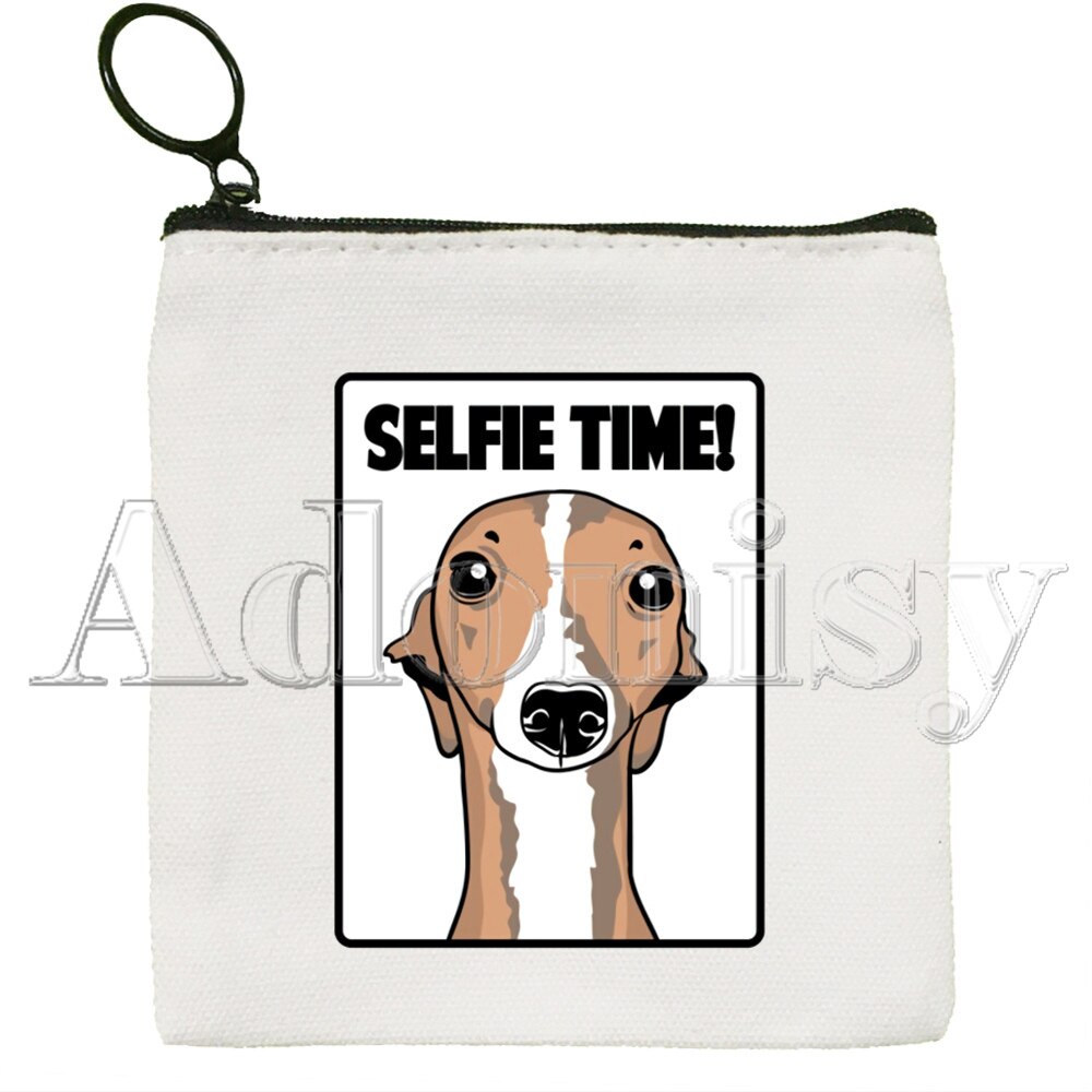 Greyhound Hund Mini Mädchen Geldbörse Kleine Brieftasche Frauen Zipper Leinwand Monedero Para Mujer Monedas Tarjetas Pequeno Tasche: Q