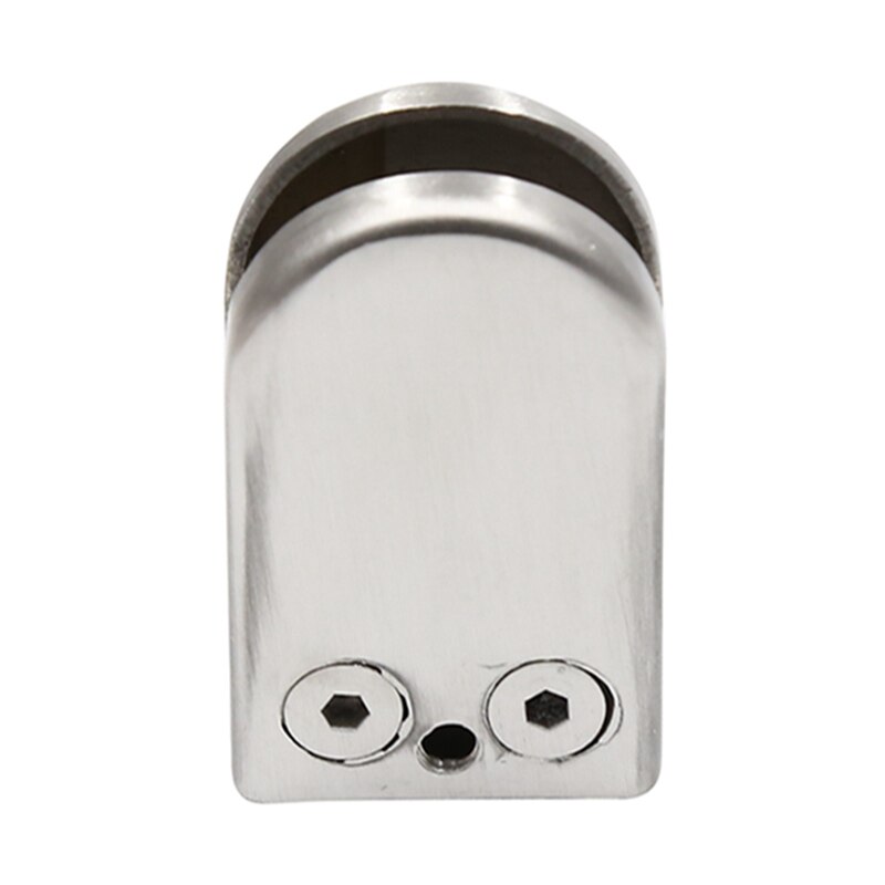 Stainless steel Glass Clips Wall Mounted Glass Shelf Clamp Bracket Base Holder with Support Rod