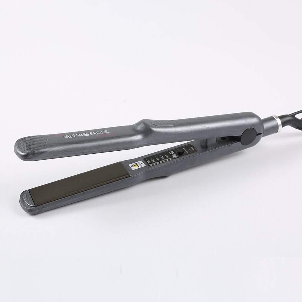 Peluquería Nano titanio pelo liso maíz madera contrachapada Clip de pelo liso maíz debe estar dentro esponjoso recto