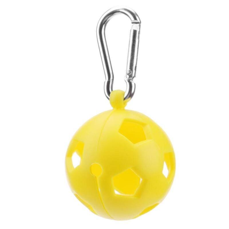 Silicone Golf Ball Cover Lightweight Wear Resistant Compact Protective Outdoor Sports Golf Accessories Golf Ball Cover Sleeve: Yellow