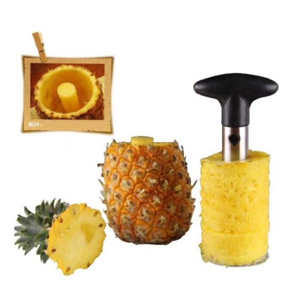 Stainless steel pineapple knife Fruit Cutter Pineapple Heart Puller Peeling Multifunctional Peeler Fruit Knife