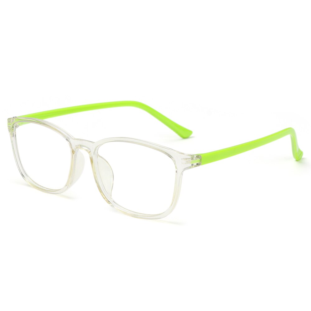 Lunettes Anti-lumière bleue pour enfants, lunettes pour garçons et filles, cours en ligne, Protection des yeux, ordinateur, monture Ultra légère, confortables: green