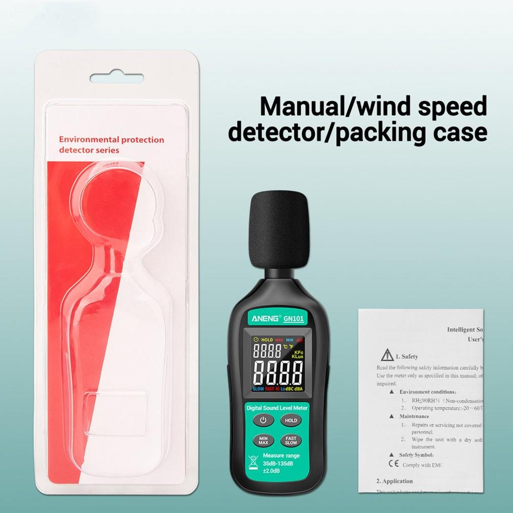 ANENG Digital Noise Meter Measurement 35-135 db Intelligent Sound Level Meter Decibel Monitor Logger Noise Measuring Instrument