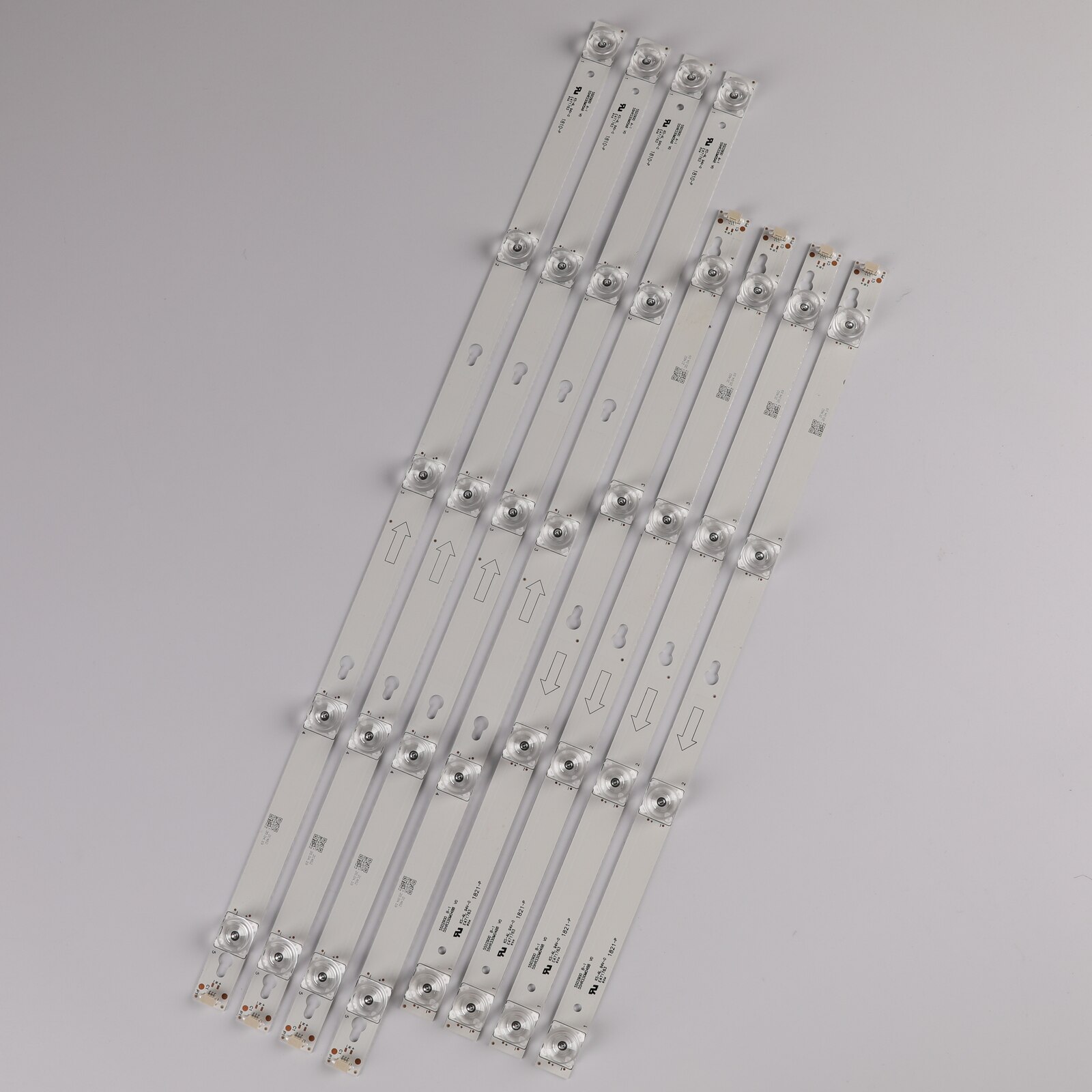 1Set = 8 Stuks (4A + 4B) Led Backlight Strips (8) stuks Voor Tcl 55d2900 4C-LB5504-HR / 4C-LB5505-HR 55S405LEAA 55S405TKAA