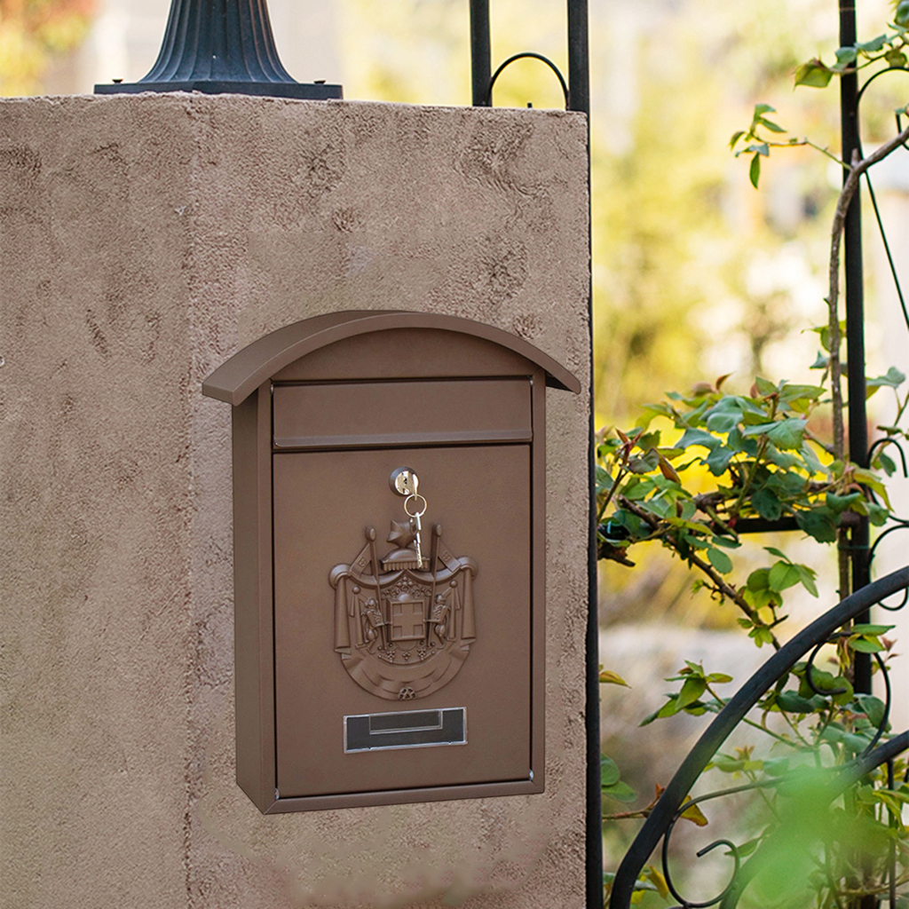 Mailbox Secure Mail Box Top Load 2 Key Front Door Letterbox Suggestion Box