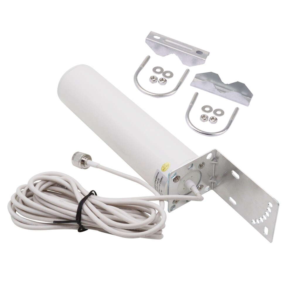 4g Lte Antenna 12dbi 2G 3g 900 1800 2100 GSM DCS Antenna Repeater External Internel Antenna 5M Outdoor Indoor Antenna N Female