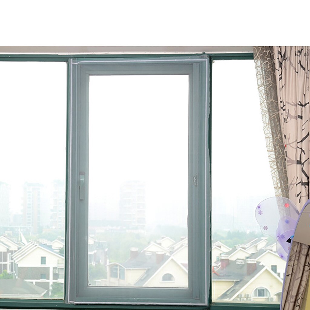 Anti-Mosquito Fly Window Screens Self-adhesive Mosquito Net Mesh Home Decor 130x150cm transparent Insect Window Net With Velcro