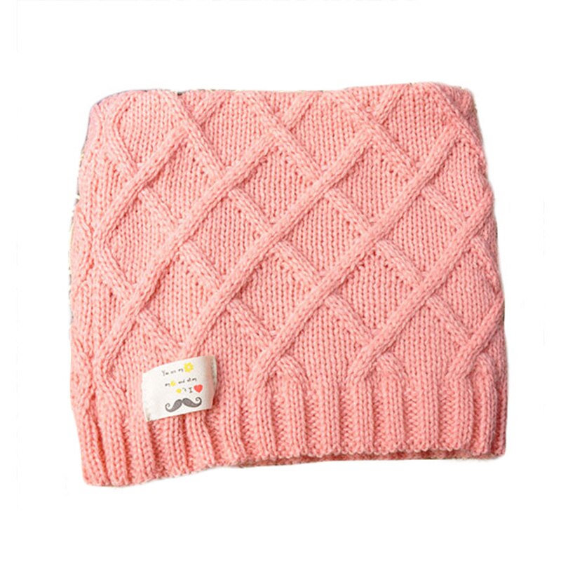 Autumn Winter Cute Kids Scarf Girls Boys Knitted Wool Scarves Children Solid Color Warm O Ring Scarf Outdoor Crochet Neck Warmer