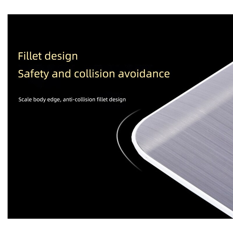 Rechargeable Stainless Steel Electronic Kitchen Scale Household Small Baking Scale