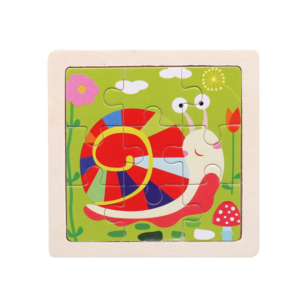 Intelligence Kids Toy Wooden Puzzle box for Children Baby Jigsaw Cartoon Animal/Traffic Puzzles Education And Learning Toys: S