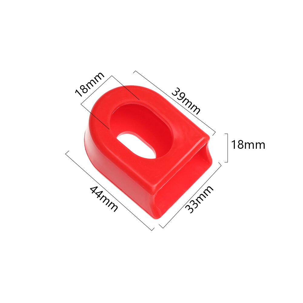 Cubierta de silicona para el brazo de los bielas de la bicicleta, Protector antióxido a prueba de polvo, funda protectora de Gel, accesorios para bicicleta, 1 par
