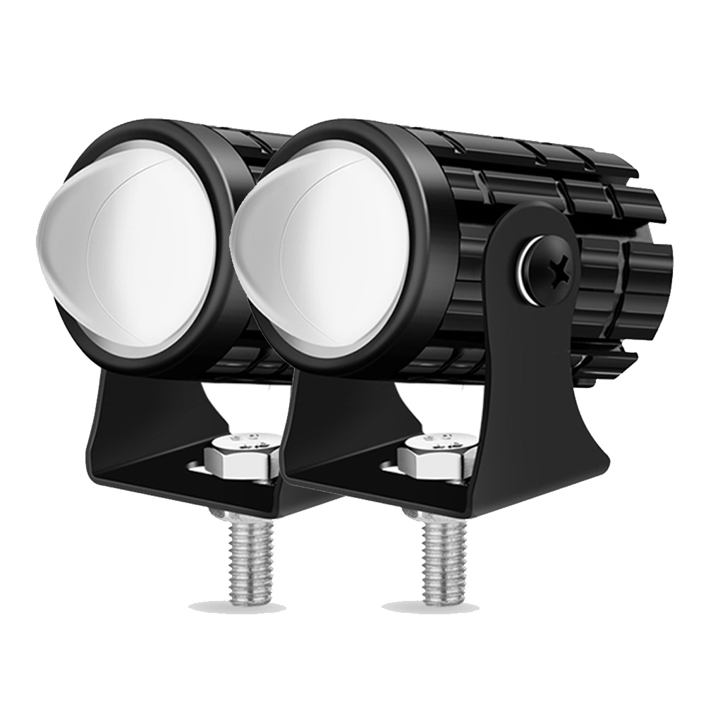 Focos de faros LED para motocicleta, iluminación auxiliar DRL, luz antiniebla de 12V para Moto, bicicletas, accesorios para coches: Verde militar