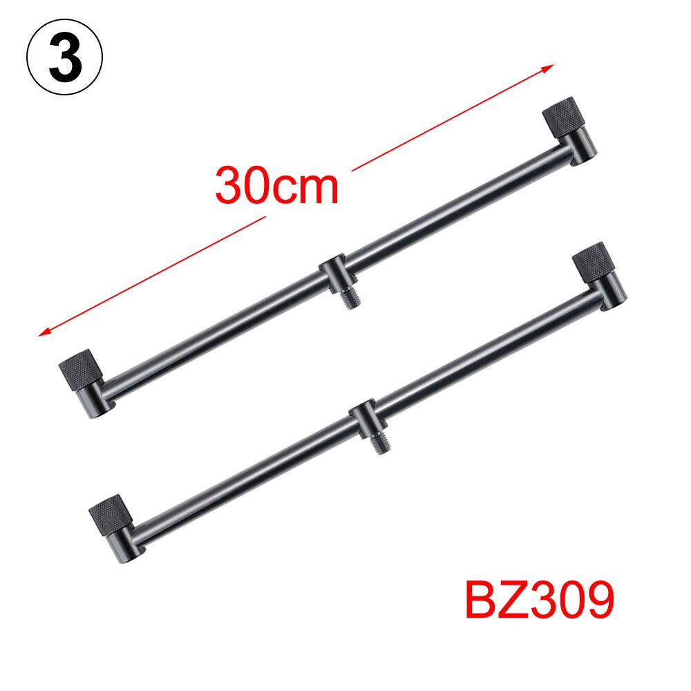 Carp Fishing Buzz Bars 20cm 30cm Fishing Rod Pod Holder Black Buzzer Bar for 2 Rods: 2x BZ309
