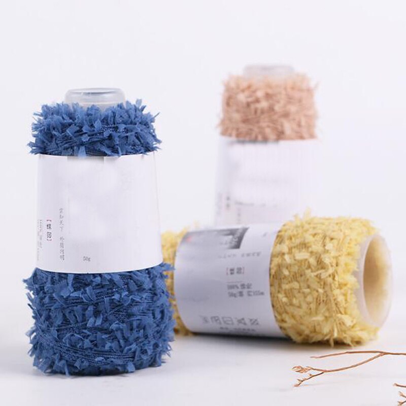 1Pc 50G Super Prachtige Ruimte Fancy Vlinder Jas Garen Voor Breien Dikke Draad Te Breien Patchwork stof