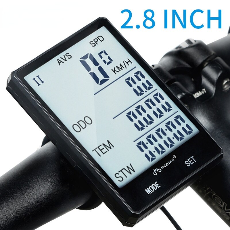 CX-9 Bike Computer Bicycle Speedometer Wireless Wired Bicycle Odometer Speedometer Cycling Stopwatch 2.8 inch giant screen