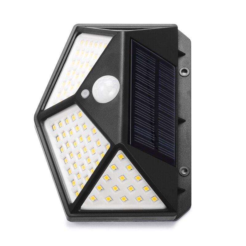 3 standen led solar lamp voor buiten solar lamp pir bewegingssensor wandlamp 100 leds waterdicht  ip65 tuin veranda straatverlichting