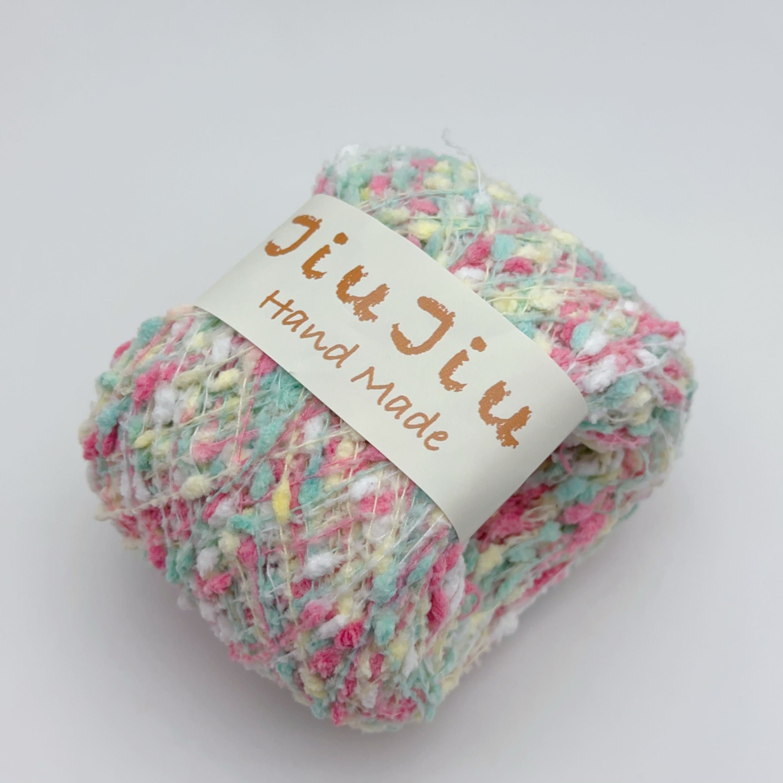 Chrysanthemum Yarn Ball Wool Starry Sky Flower Pattern DIY Hand Woven Coarse Mixed Color Thread Plush Yarn Ball Crochet Hook: Navy Blue