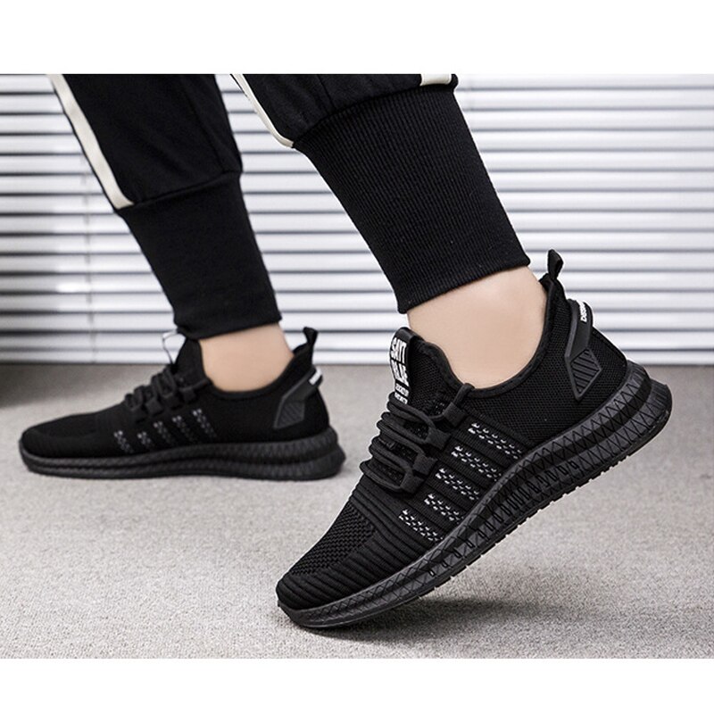 Zomersneakers lichte heren casual schoenen ademende herenschoenen veterschoen wandelschoen antislip direct