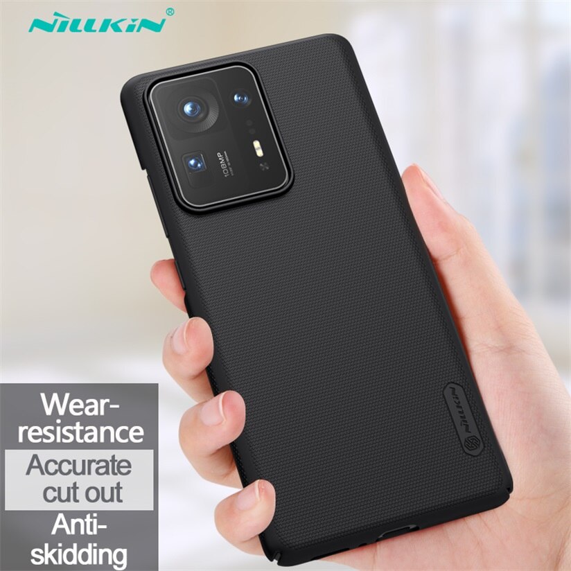 Voor Xiaomi Mix 4 Case Originele Nillkin Frosted Shield Business Hard Pc Phone Cover Voor Xiaomi Mi Mix4 telefoon Houder: Black