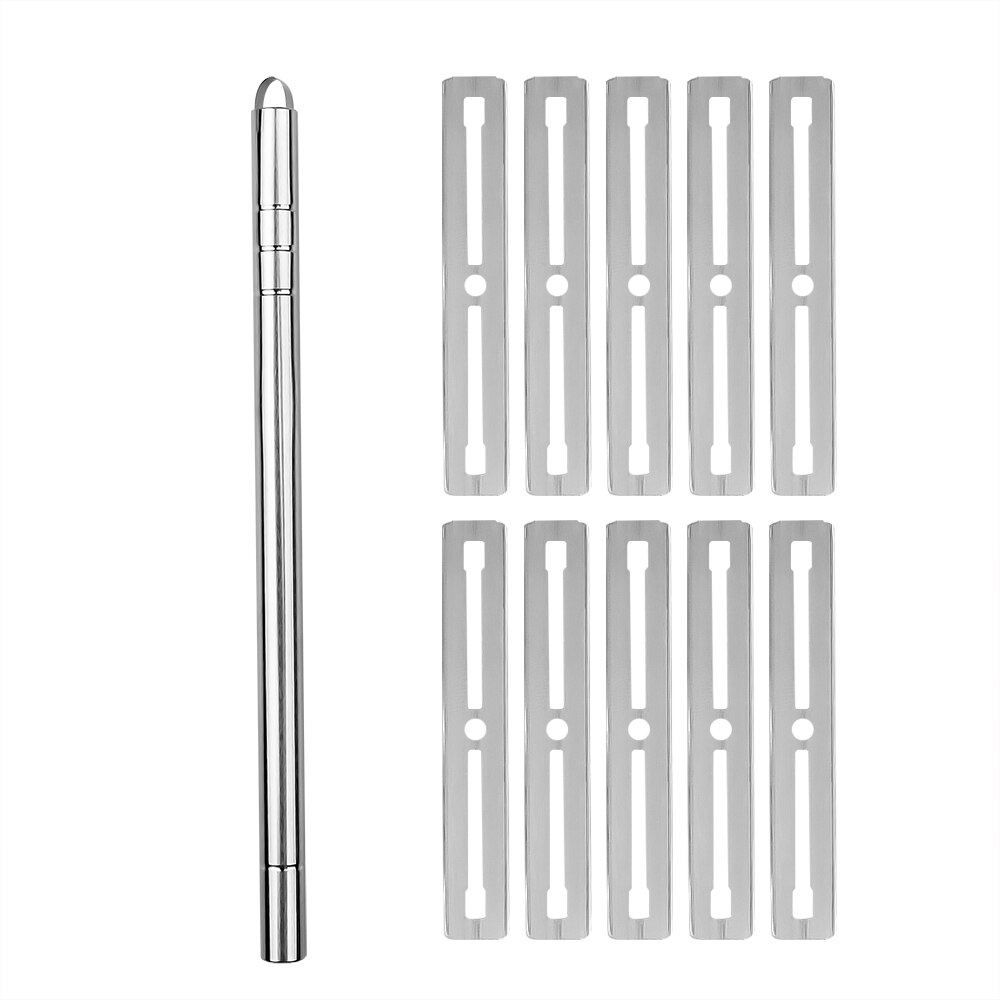 Magic Hairstyle Engraved Pen Eyebrow Carve Pen Trimmers Hair Styling Hair Trimmers Eyebrows Shaving: 1 pen add 10 blade