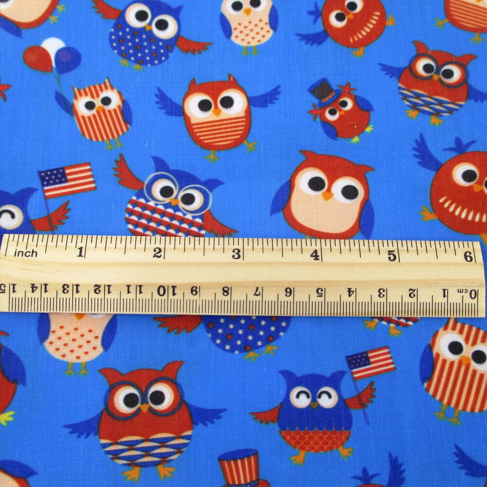 Tissu en coton Polyester Patchwork hibou hérisson, pour enfants, tissu de couture, matériel de couture, bricolage, c13623: 1056330001
