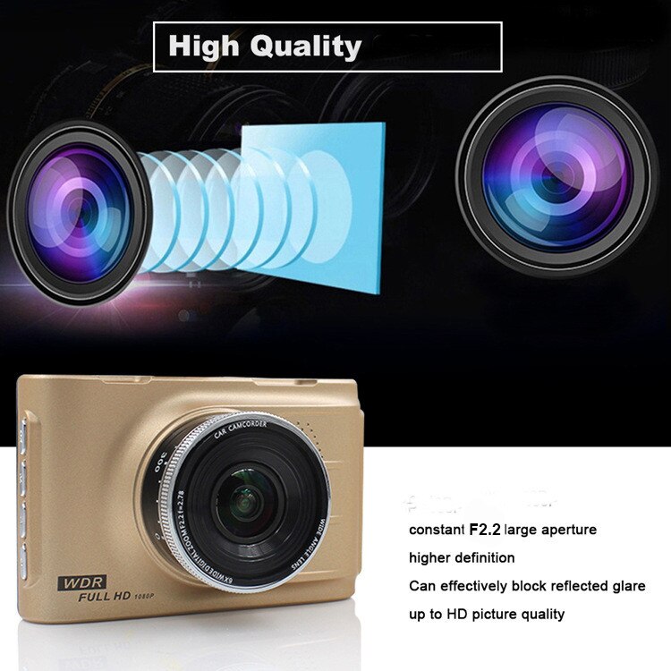 BESTE DVR Kamera 3 "TFT WDR Clever Auto Kamera Video Recorder 170-grad-Auto Objektiv voll HD 1080 P mit IR Nachtsicht H.264 G-Sensor
