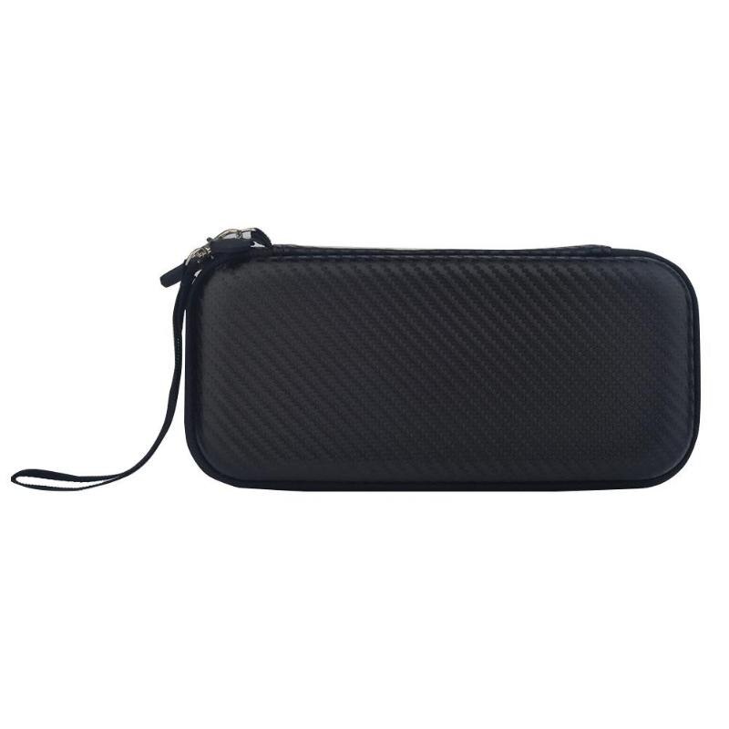 Travel EVA Hard Shell Shockproof Bag Carry Box Fit for Nintend Switch Lite Mini Containing 10 Slots Encrypted Mesh Bag: Black