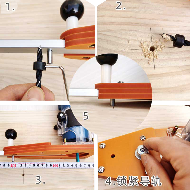 Kreis Schneiden Jig Für Makita Elektrische Hand Trimmer Gleichgewicht Gremium Holz Router Fräsen Kreis Fräsen Mutter Holzbearbeitung Werkzeuge