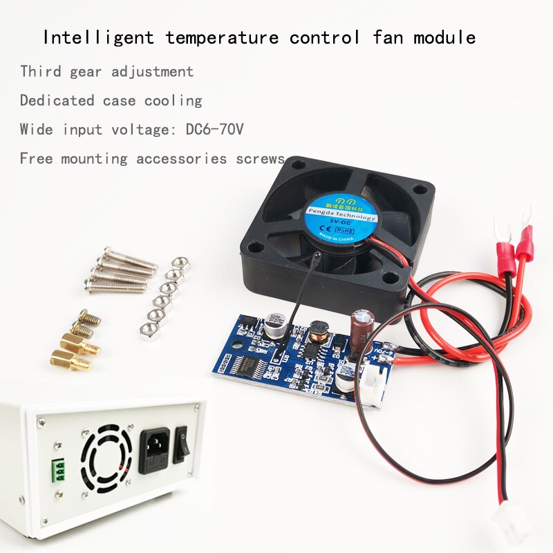 DC 6-70V Cooling fan Intelligent temperature control module Chassis cooling Motor Speed Controller For Computer PC