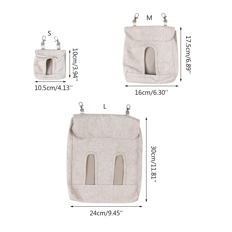 Bolsa alimentadora de heno para hámster, almacenamiento de heno, bolsas colgantes de alimentación para animales pequeños, conejos, resistente a las mordeduras