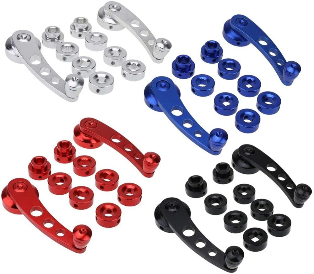 Paar Universal Aluminium Car Window Handle Winder Riser Vervanging 4 Kleur Winder Crank Riser Kit