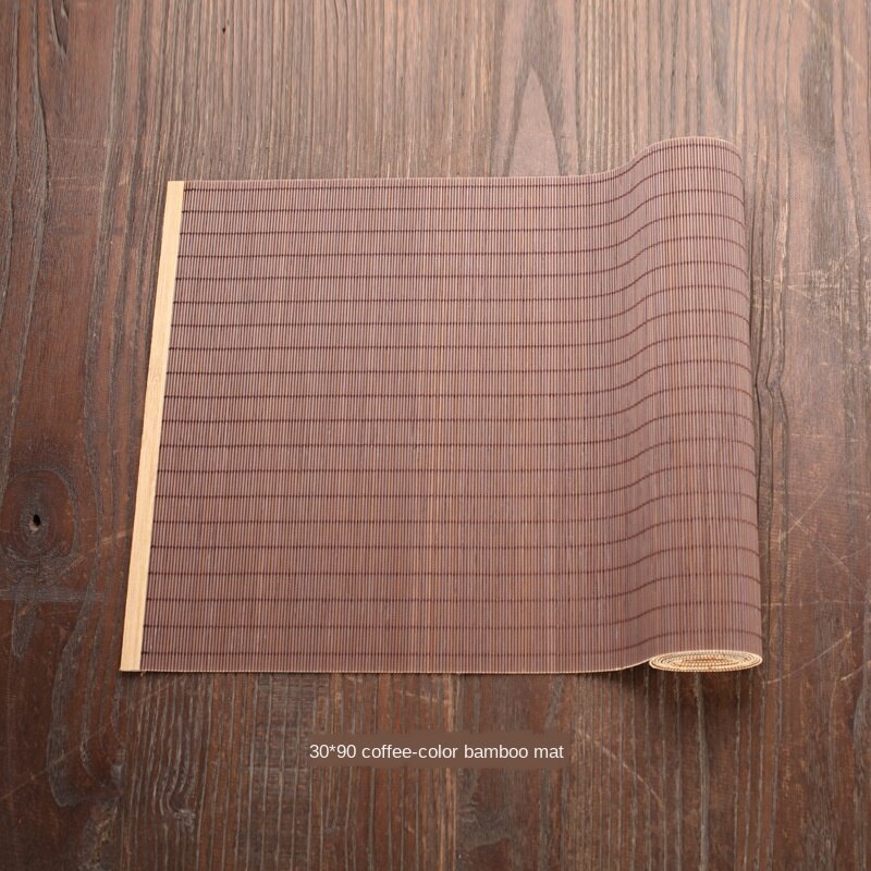 Naturlig bambus bordløber placemat te måtter bord placemat pad loft indretning hjem cafe restaurant dekoration  zm822: B 30 x 90cm