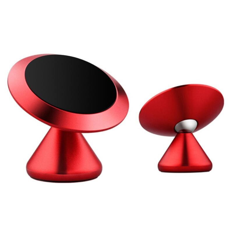 Universal Magnetic Car Phone Holder Mobile Cell Air Vent Mount Magnet GPS Stand for iPhone 11 Pro Xs Max X Xiaomi Huawei: Red