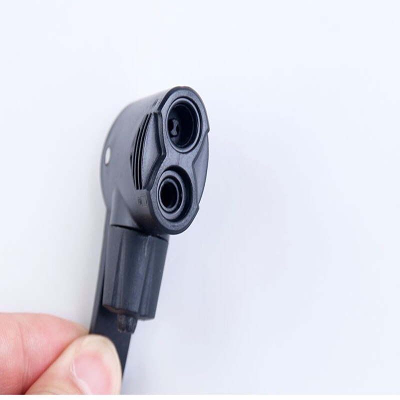 Cykelpump munstycke slang adapter två huvud pumpdelar servicetillbehör f/va/v schrader/presta ventil omvandlare cykel