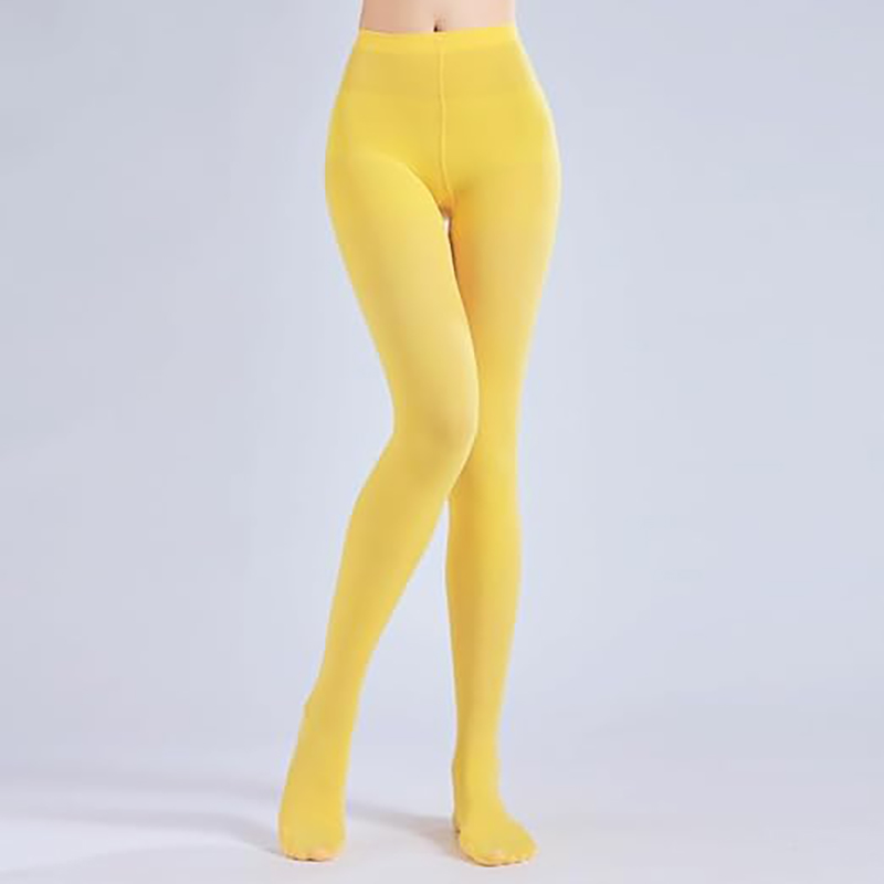 Undurchsichtige einfarbige Damenstrumpfhose mit hoher Taille