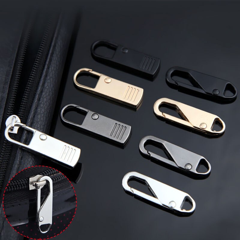 8PCS Alloy Universal Zipper Puller for Clothing Zip Fixer Removable Zipper Slider DIY Sewing Instant Repair Zipper For Bags: mixed 8pcs