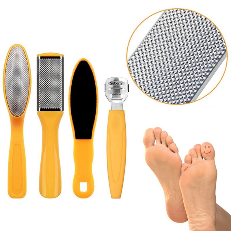 20 pcs Foot Scrubber Pedicure Tools Kit Rasp Foot File Callu Remover Set Feet Exfoliating Scrubber Cleaner U1JE