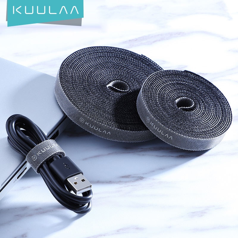 KUULAA – organisateur de câbles HDMI, Clip enrouleur de fil, support d&#39;écouteurs, souris, gestion de câbles USB pour iPhone Samsung