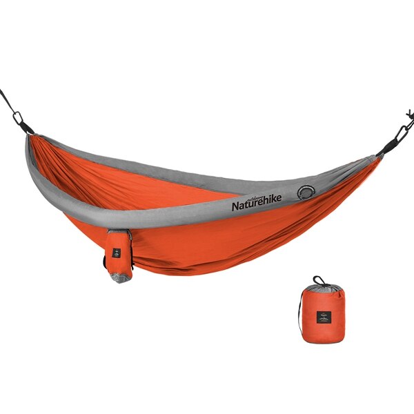 NatureHike Outdoor indoor Inflatable tube Hammock Sleeping Tent Single double Hanging Tent Folding dormitory hanging chair: Orange