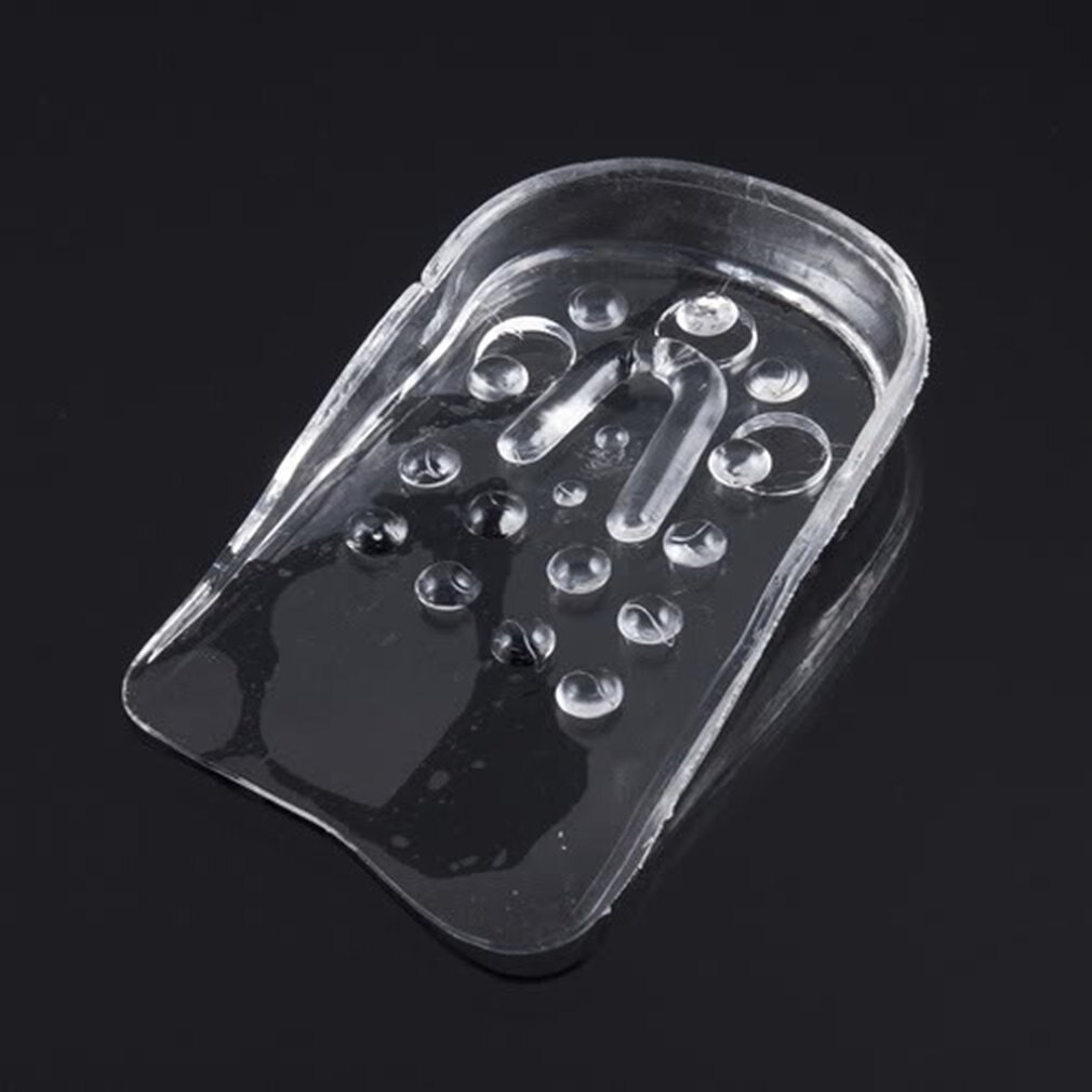 Semelles de Gel en Silicone 1 paire | Transparentes 5 couches, réglable en hauteur, Inserts de levage de chaussures, augmente la hauteur, confortable, directe
