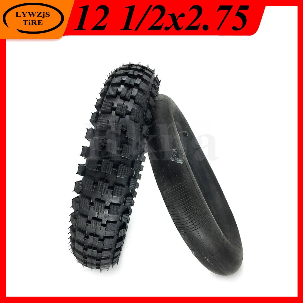 12 1/2x2.75 Tire Inner Tube Outer Tire for 49cc Mini Motorcycle Electric Vehicle 12 Inch Off Road Pneumatic Tyre