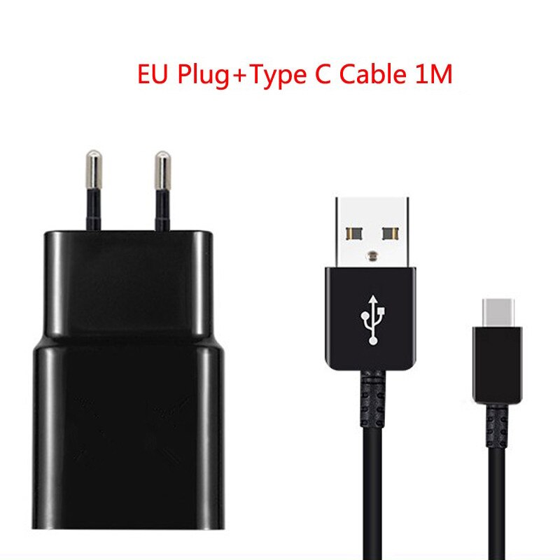 Snelle Lader Usb Lader Adapter Usb Type C Kabel Voor Samsung Galaxy A50 A51 A70 A71 S8 S9 S10 Plus note 8 9 10 Plus S20 A30: Charger Cable Black